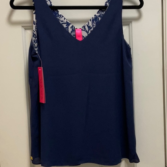 Lilly Pulitzer Florin Sleeveless V Neck NWT - Picture 2 of 5